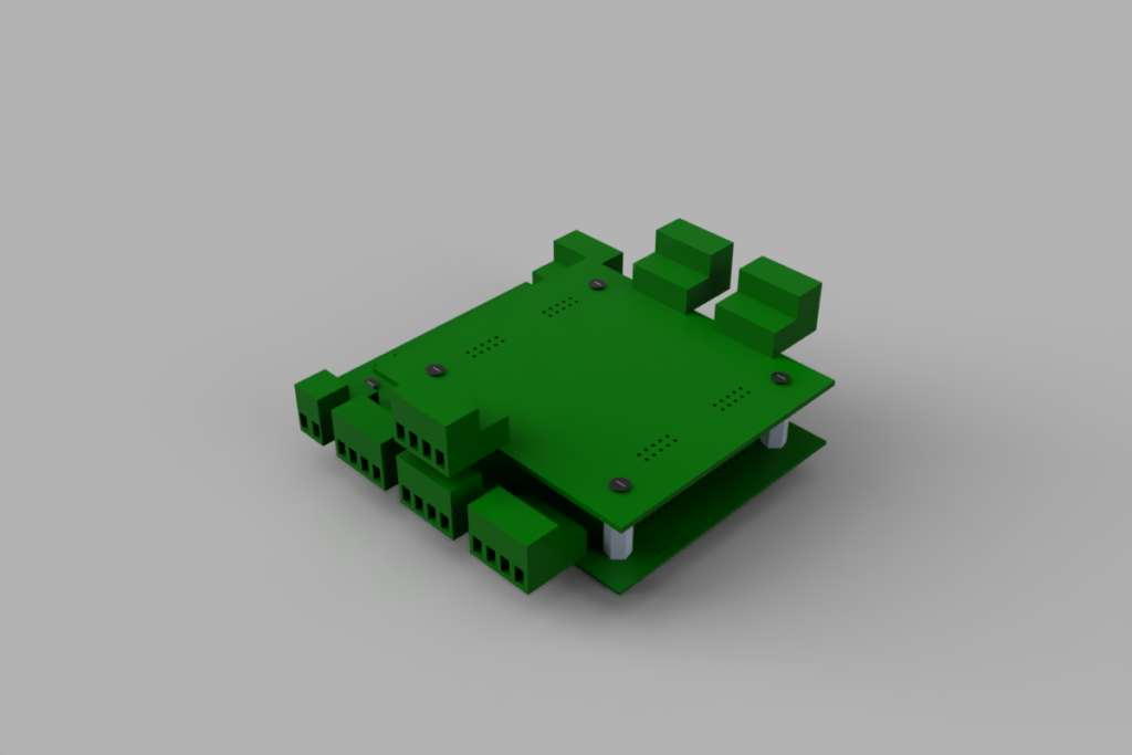 Projekt 3D złożenia płytek PCB